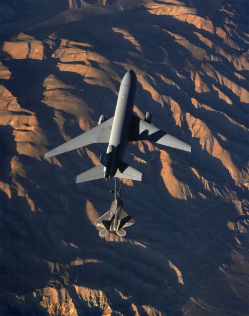 KC-10 Extender - Sunset refueling Picture