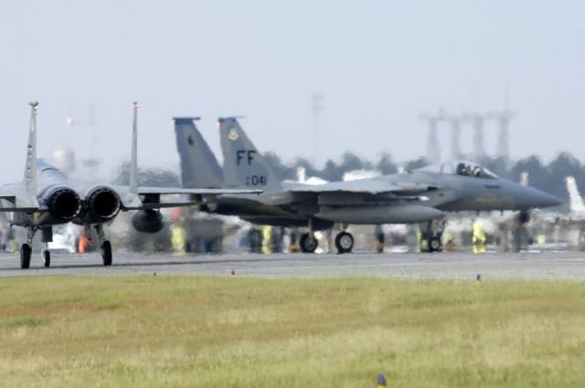 F-15 Eagles - Eglin provides shelter for Hurricane Ophelia evacuees Picture