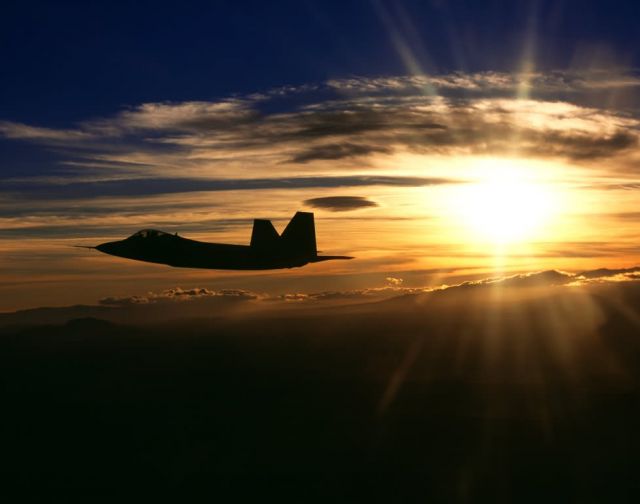 F/A-22 Raptor - Sunset Raptor Picture