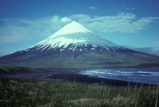 Mount Cleveland Volcano,Islands of Four Mountains, 1982 Picture