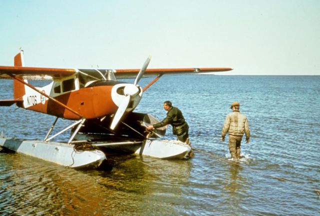 Floatplane N706 on Lake Shore Picture