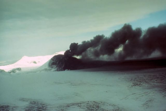 Mt. Veniaminof Erupting Picture