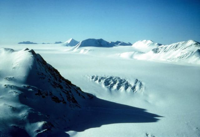 Harding Ice Field Above Skilak Glacier Picture
