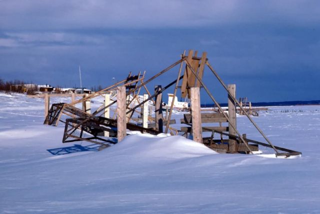 Fish Wheel in the Snow Picture