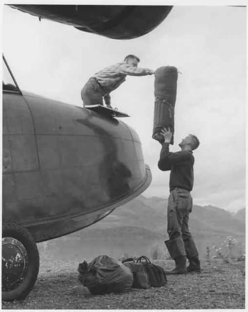 Loading FWS Grumman Goose With Camp Gear Picture