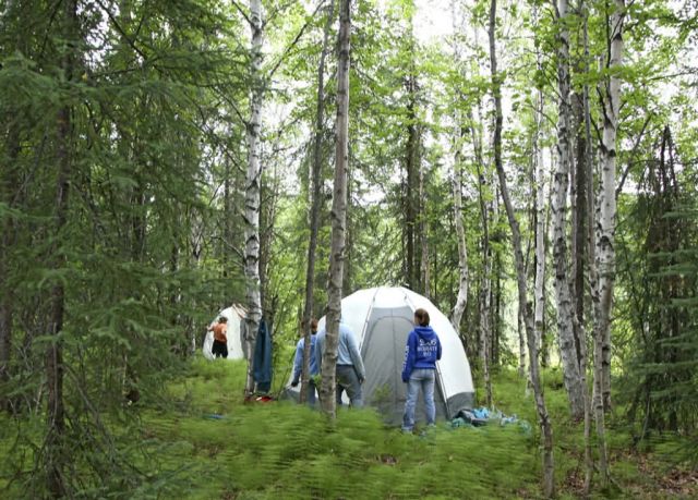Innoko Science Camp Set-up Picture