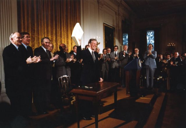 President Jimmy Carter Signing ANILCA Picture