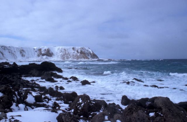 Shemya island Cable Bowl N shore Picture