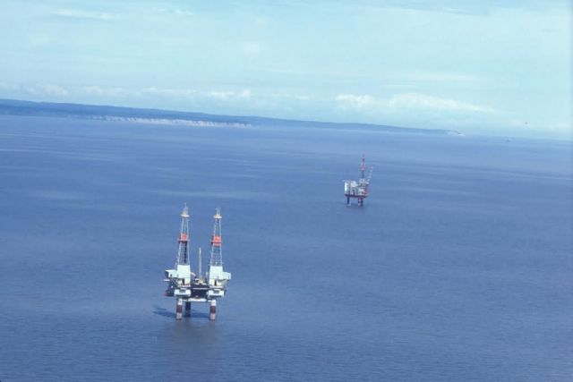 Oil Drilling Platform in Cook Inlet Picture