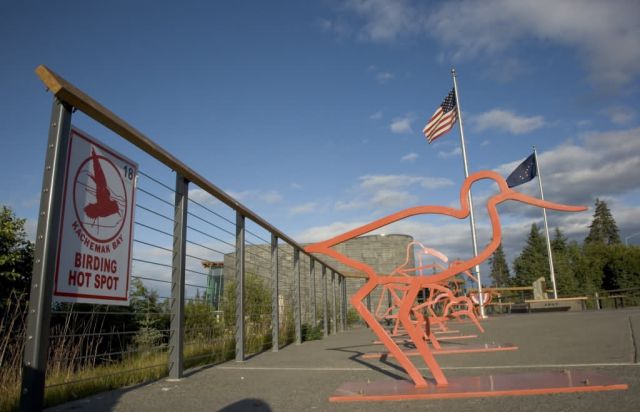 Alaska Islands and Ocean Visitor Center bike racks Picture
