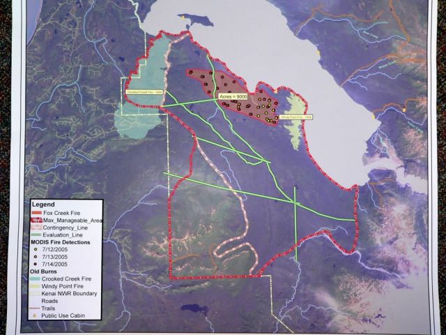 Fox Creek Fire map 2005 Picture