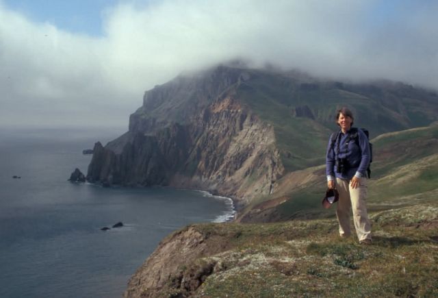 AMNWR Deputy Refuge Manager Anne Morkill on Hall Island Picture