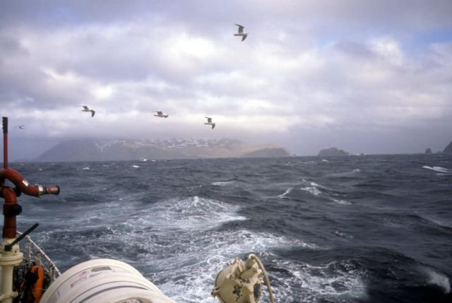 MV Tiglax, storm at sea 1990 Picture