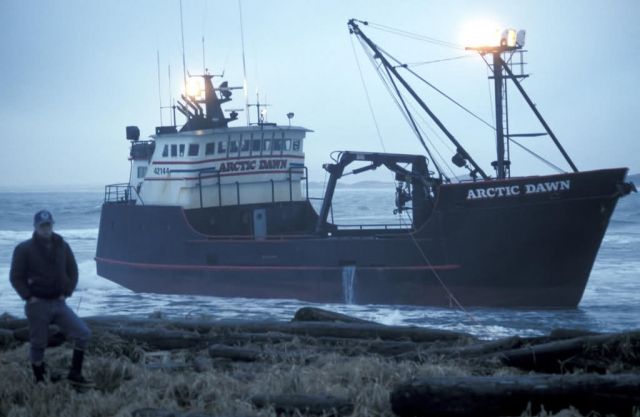 Arctic Dawn, grounded on St Paul Island March 1996 Picture