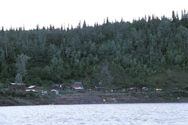 Yistletaw Village and Yukon River Picture