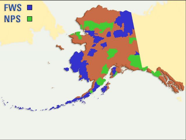NPS and FWS Lands in Alaska Picture