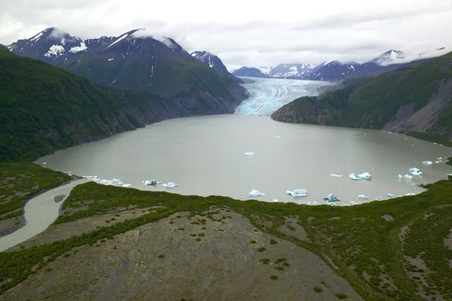 Glacier and Glacial Lake Picture