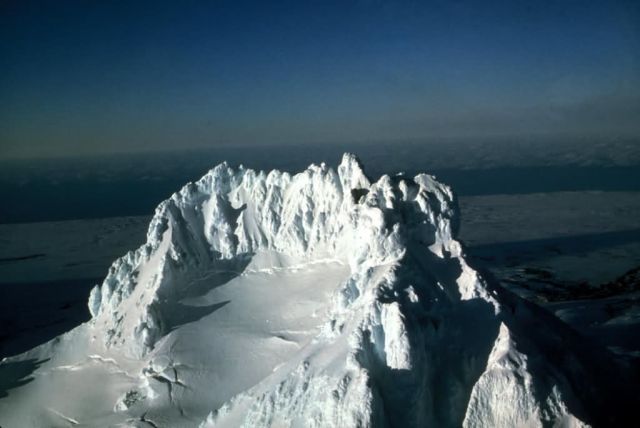 Unimak Island, Isanotski Peaks Volcano Picture