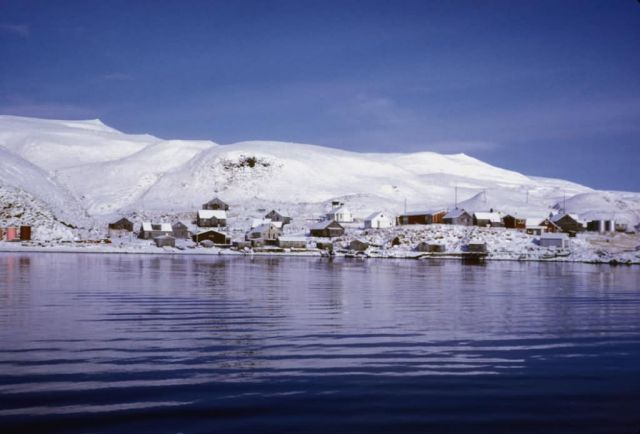 Atka Village in Winter Picture