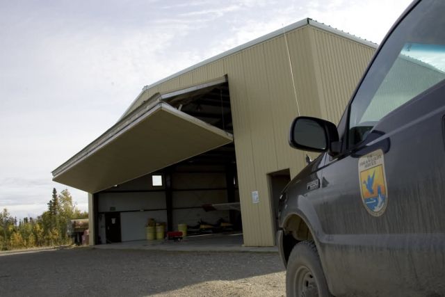 Kanuti NWR aircraft hanger in Bettles Picture