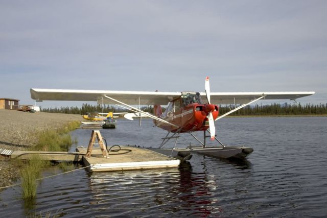 USFWS float plane on VOR lake in Bettles Picture