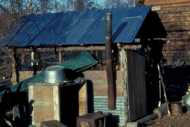 Huslia Meat Cache Picture