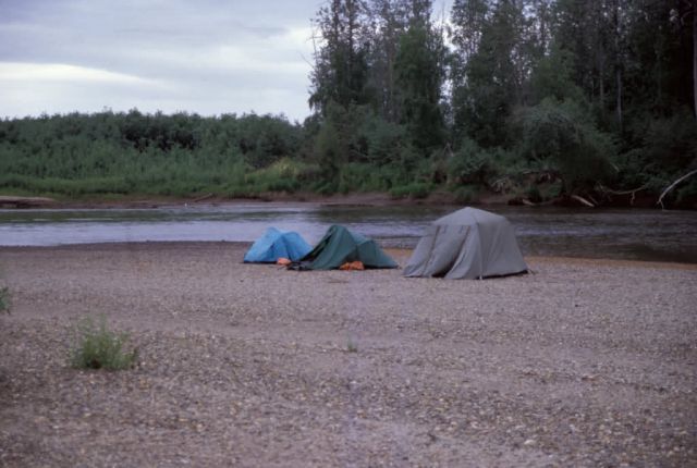 Tent Camp on Gravel Pad Picture