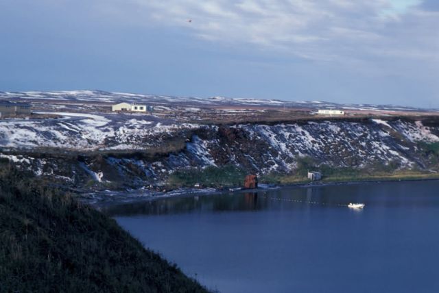 Cold Bay Buildings and Coastline Picture