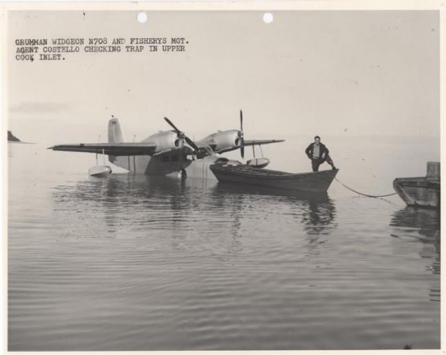 Grumman Widgeon N708 Checking Traps Picture