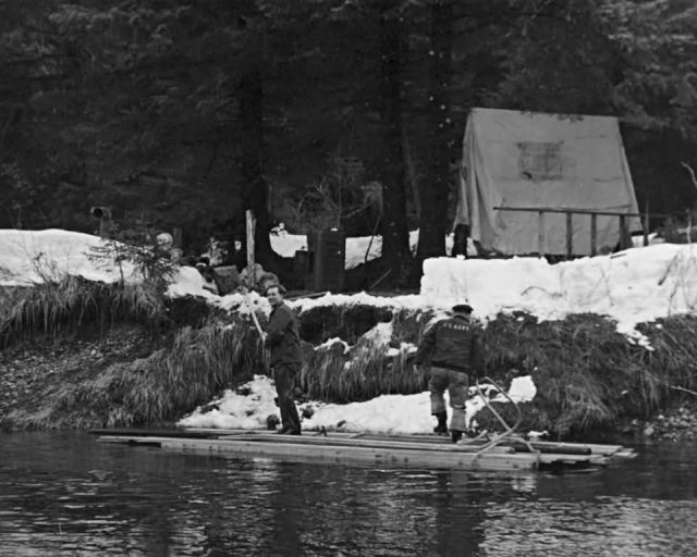 Construction of Katlian Bay Salmon Migrant Station Picture