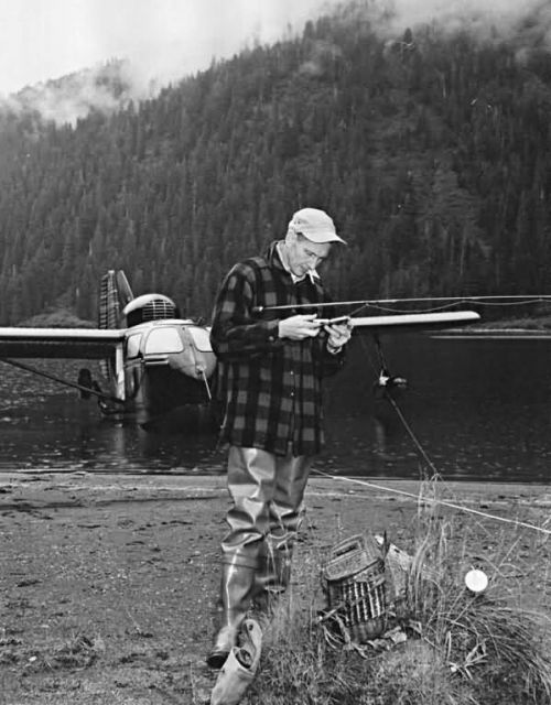 Gary Banta at Mirror Lake on Revilla Island near Ketchikan Picture