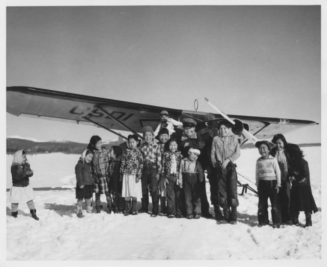 Native Alaskan Children at Kaltag 1954 Picture