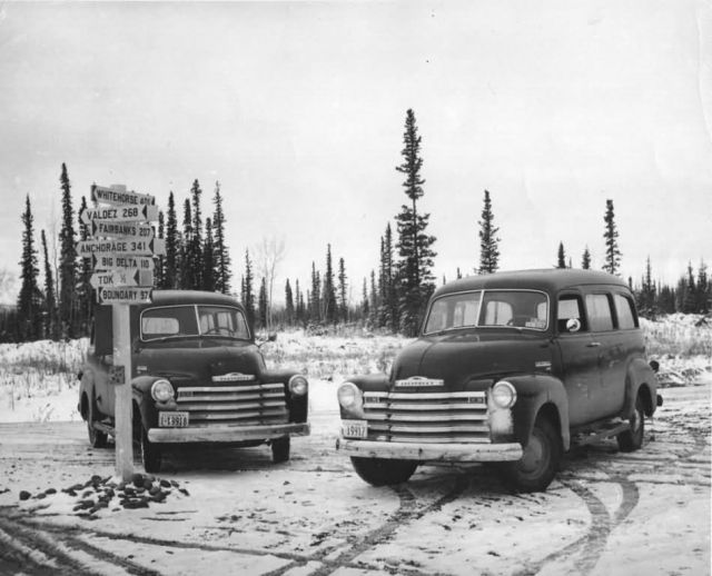 U.S. Fish and Wildlife Service Patrol Vehicles at Tok Picture