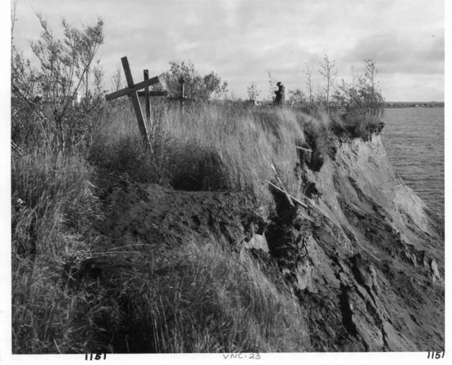 Eroding Bethel Cemetery Picture