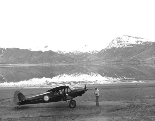 Vernon Berns and Airplane at Littlejohn Lagoon Picture