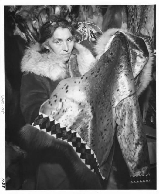 Emma Willoya with Sealskin Coat Picture