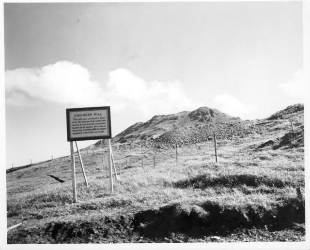 Engineer Hill Sign on Attu Picture