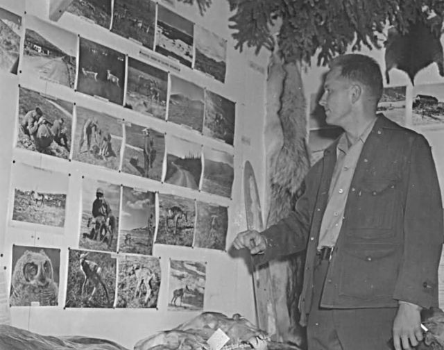 Ronald Skoog and FWS Display at Tanana Valley Fair in Fairbanks Picture