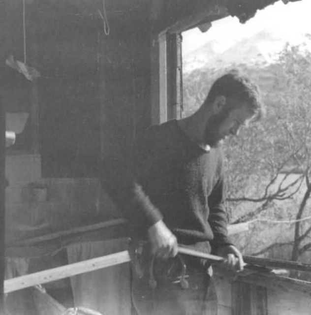 Work on Refuge Cabin, Karluk Lake, Kodiak Picture