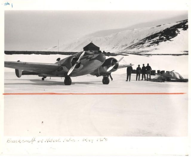 Beechcraft on Noluck Lake May 1950 Picture