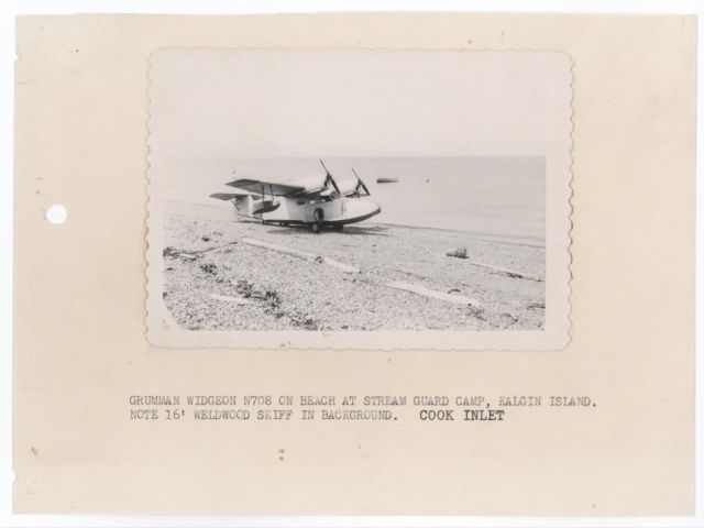 Grumman Widgeon N708 on Beach Picture
