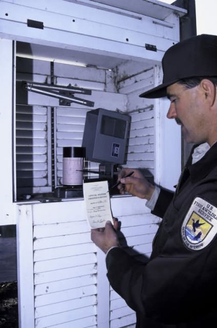 FWS Employee Monitoring Weather Station Picture