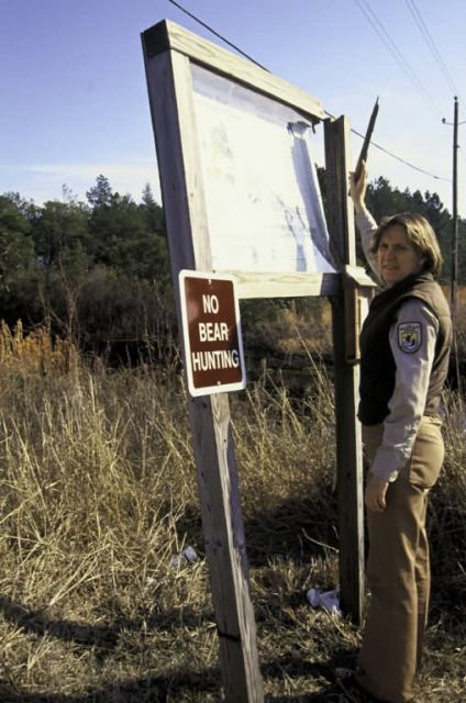 Checking Signs for Vandalism Picture