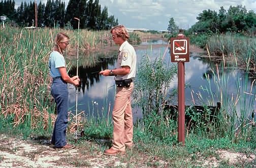 Checking Fishing License Picture