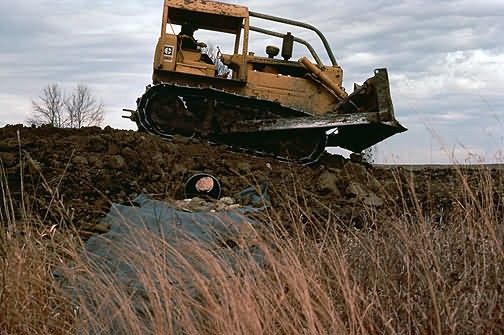 5007-e Wetland Restoration, Bulldozer Picture