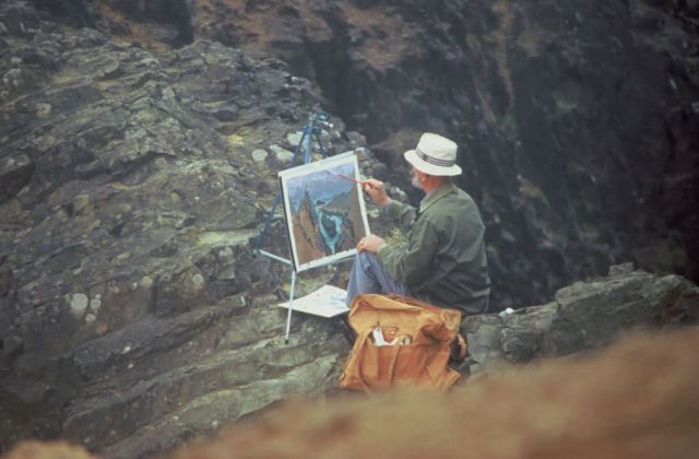 Painting Coastal Rocks Picture