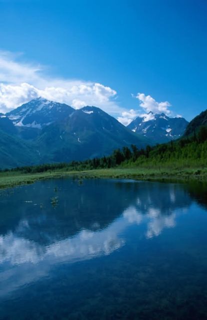 Lake and Mountains Scenic View (Alaska) Picture