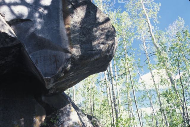 Pictograph on Rock Formation Picture
