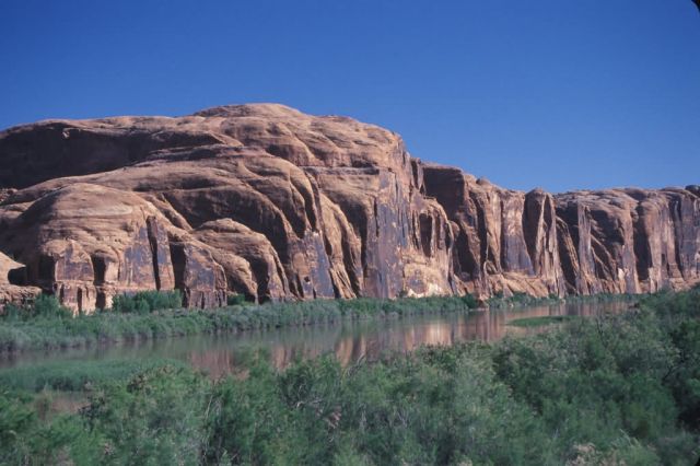 Colorado River and Rock Formations Picture