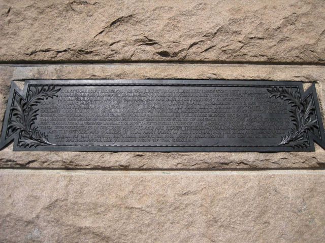 Plaque detailing the career of General George Gordon Meade, the victorious general at Gettysburg Picture